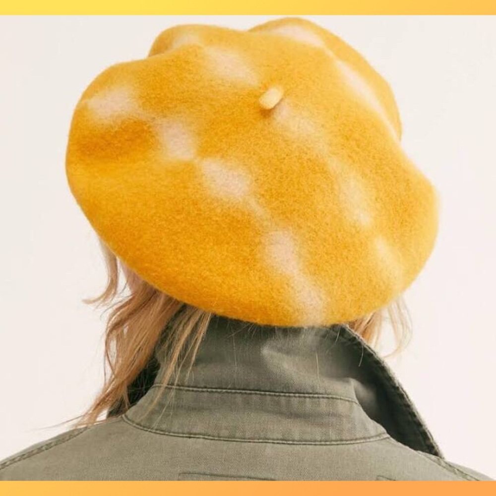 Free People Static Tie Dye Beret - Picture 2 of 3